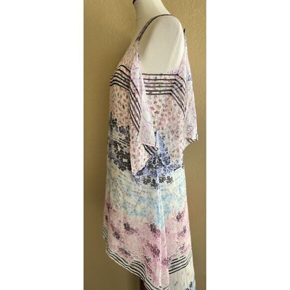BCBGMAXAZRIA Womens Aaric Floral Hi Lo Asymmetrical Dress Size XS - Picture 5 of 11